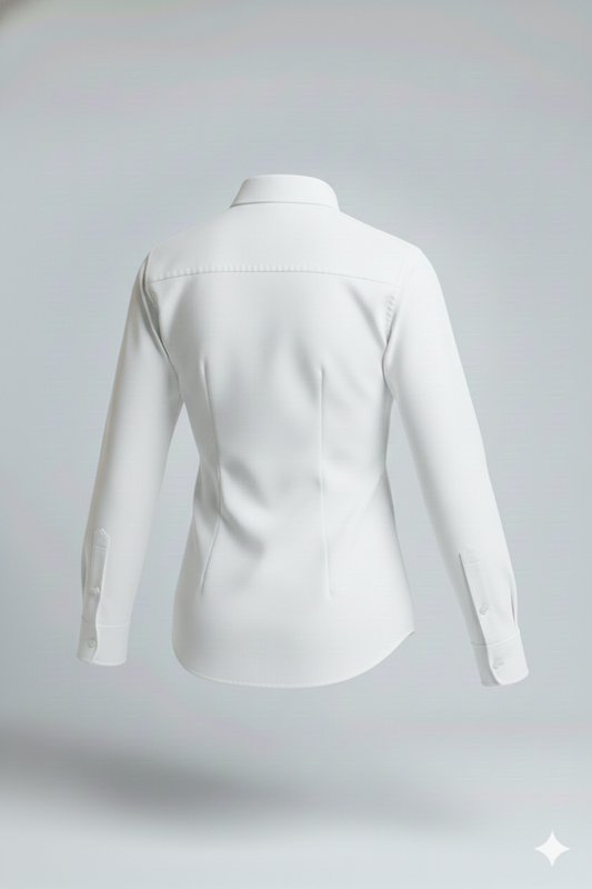 Camisa Oxford manga larga para mujer