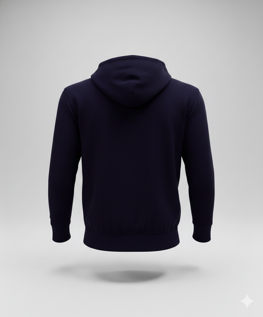 Abrigo Hoodie con Zipper Escolar Azul Marino