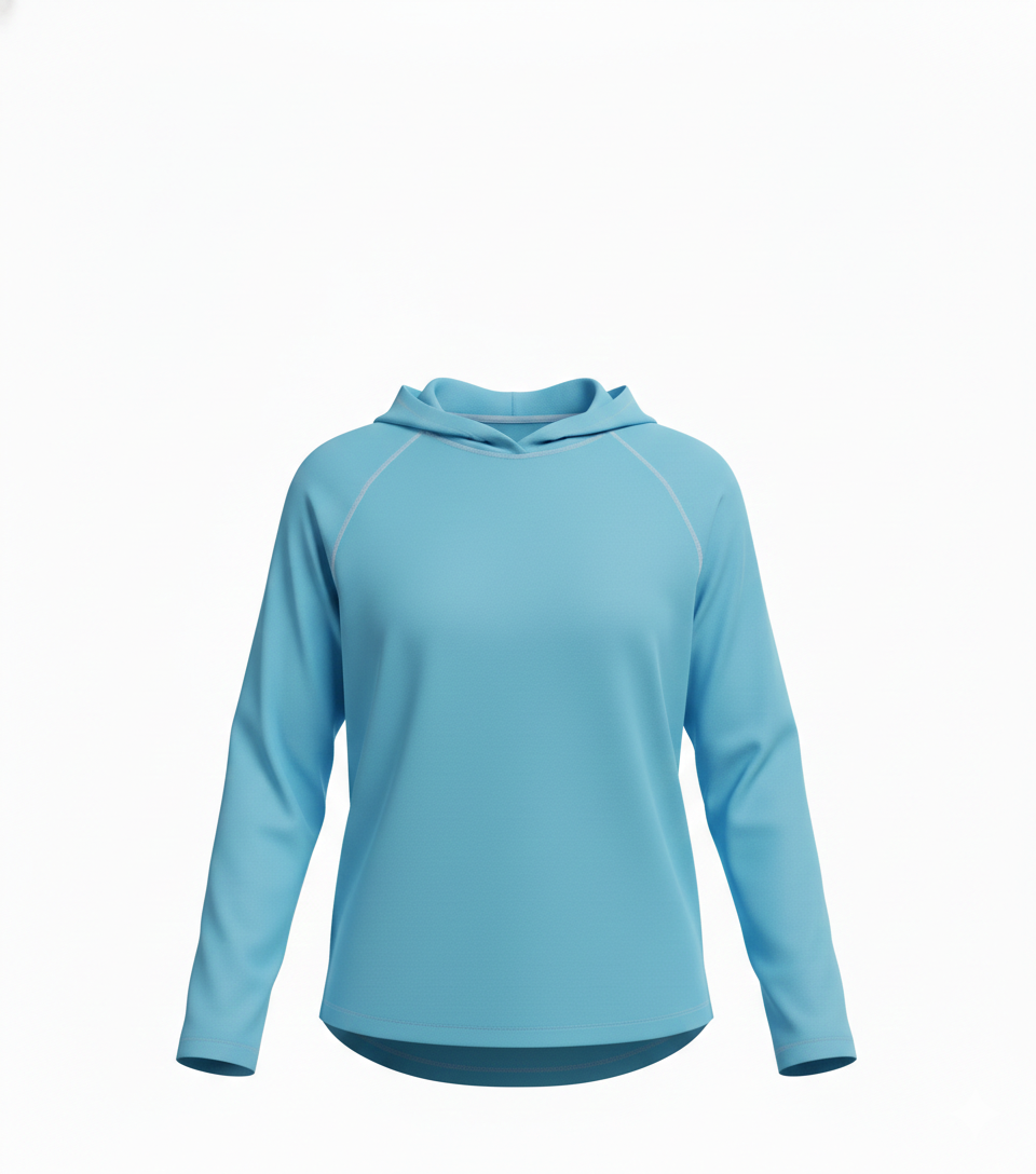 Camiseta Dry Fit manga larga con capucha para niños