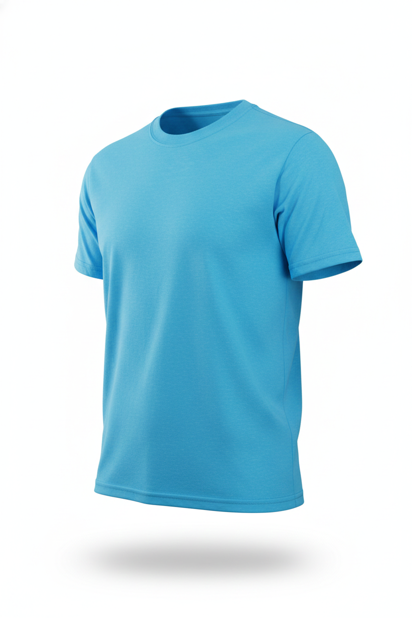 Camiseta Cuello Redondo 100% Algodón
