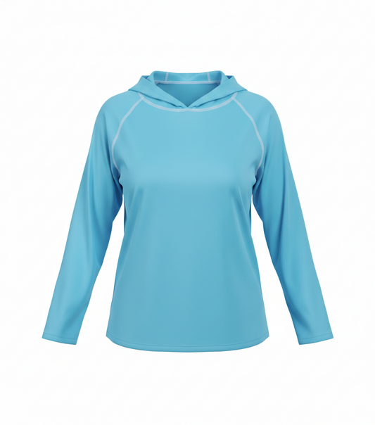 Camiseta Dry Fit Manga Larga con Capucha – Para Mujer