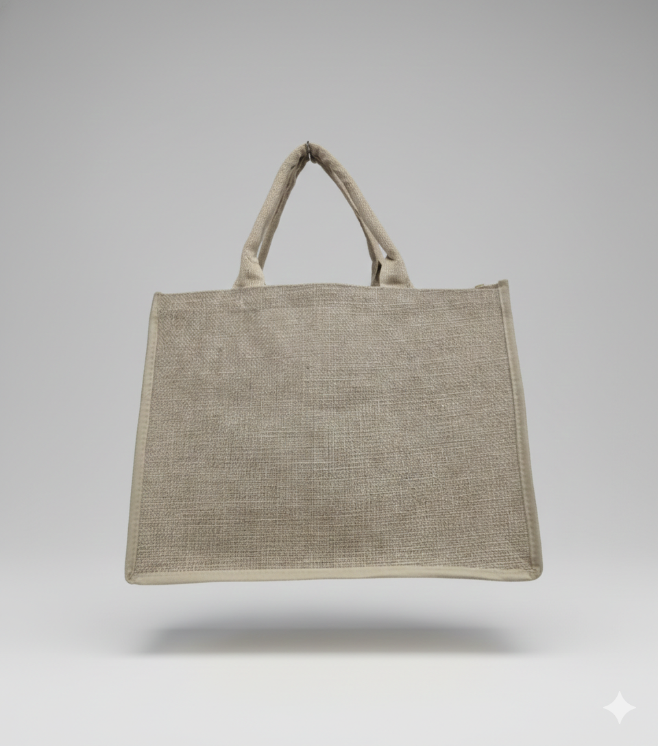 Bolso de Yute Grande M014 y Pequeño M015 – Bolsos Ecológicos Resistentes y Personalizables