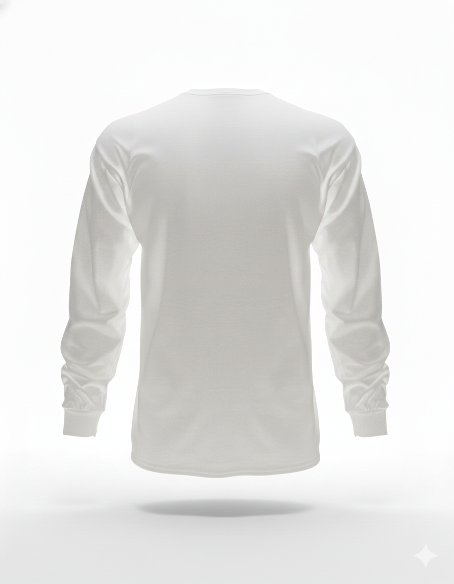 Camiseta Manga Larga 100% Algodón para Hombre