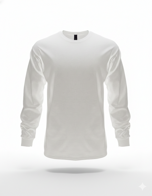 Camiseta Manga Larga 100% Algodón para Hombre