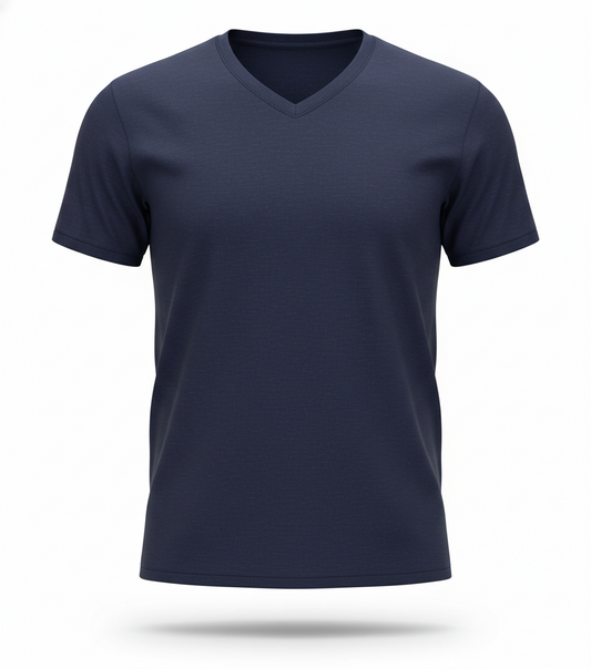 Camiseta Cuello V 100% Algodón