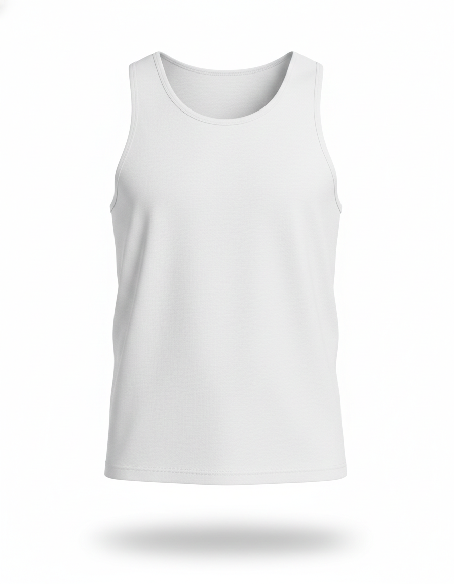 Camiseta sin mangas 100% algodón