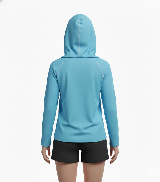Camiseta Dry Fit manga larga con capucha para niños
