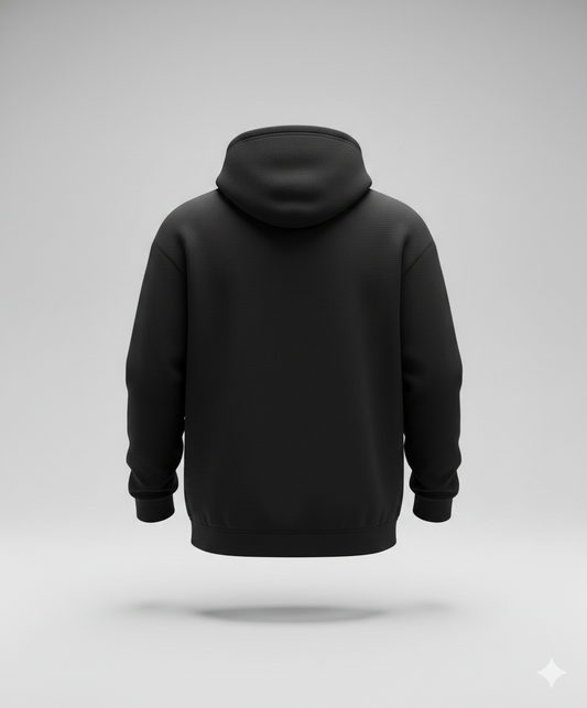 Abrigo Hoodie sin Zipper en Poliéster con Capucha