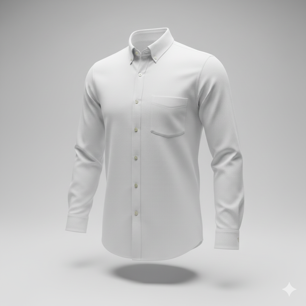Camisa Oxford manga larga para hombre
