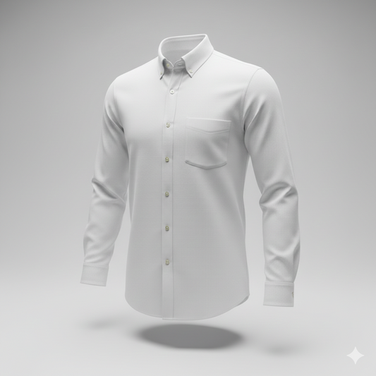 Camisa Oxford manga larga para hombre