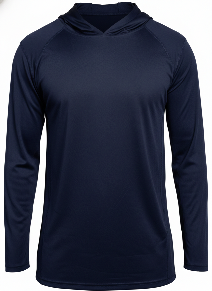 Camiseta Dry Fit Manga Larga con Capucha para Hombre