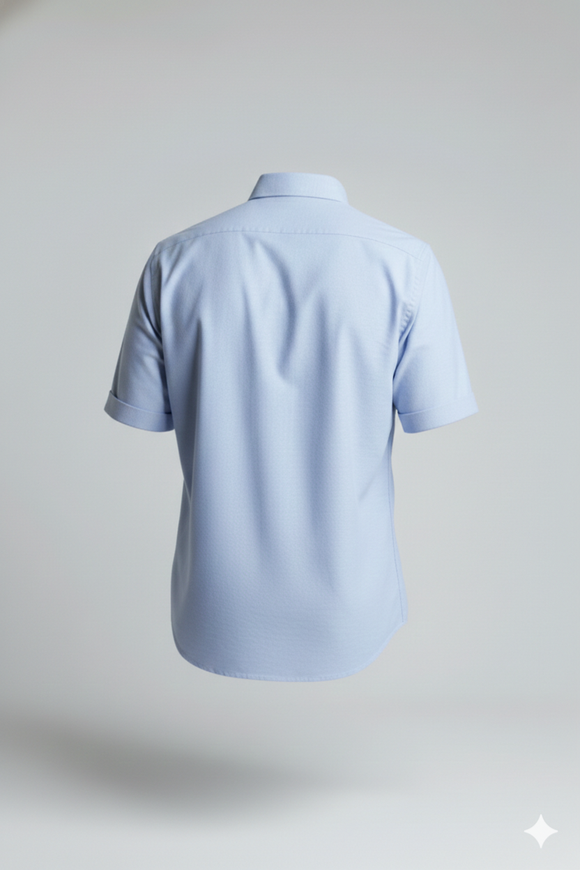 Camisa Oxford manga corta para hombre