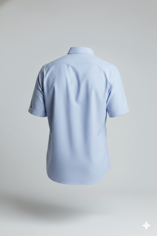 Camisa Oxford manga corta para hombre