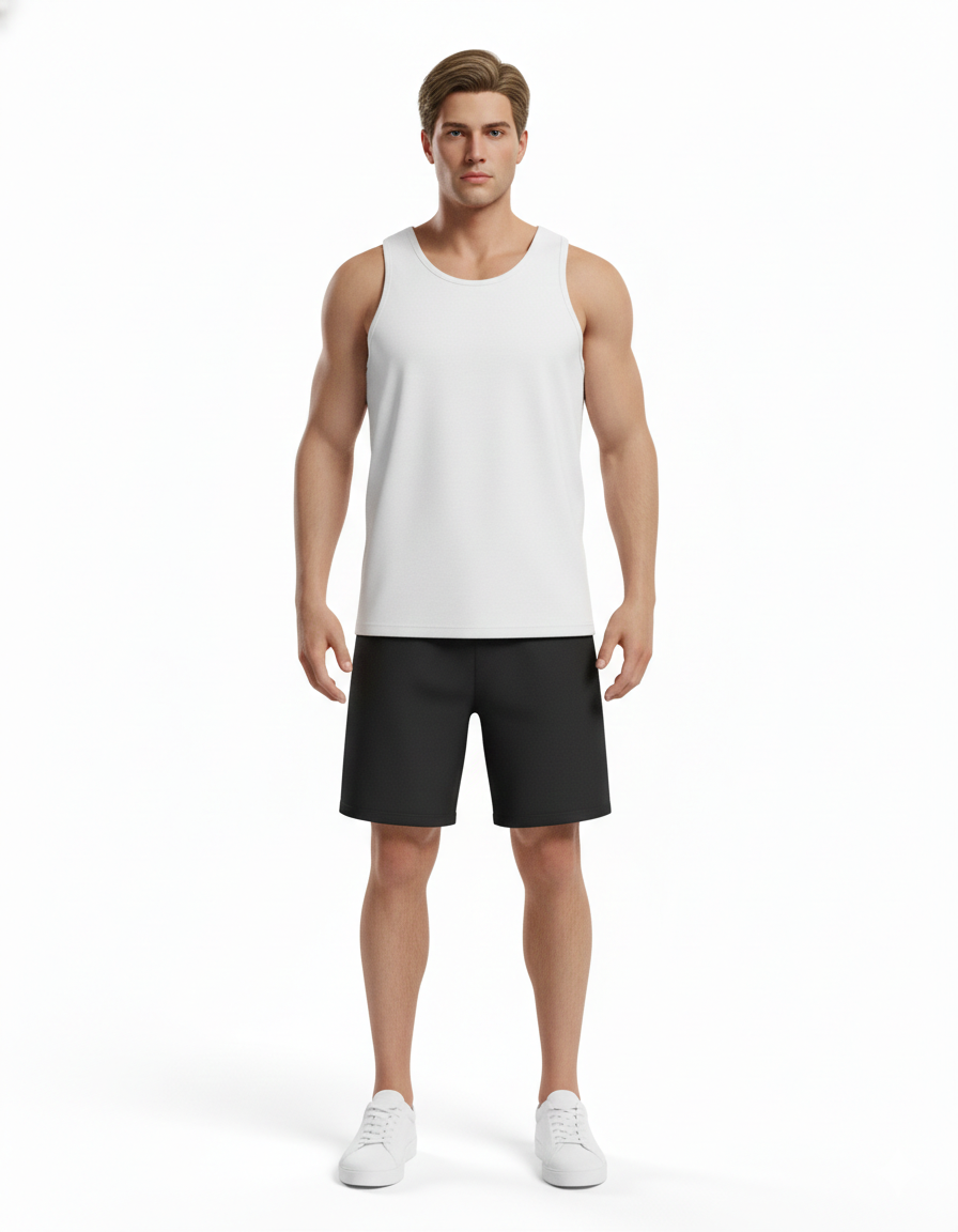 Camiseta sin mangas 100% algodón
